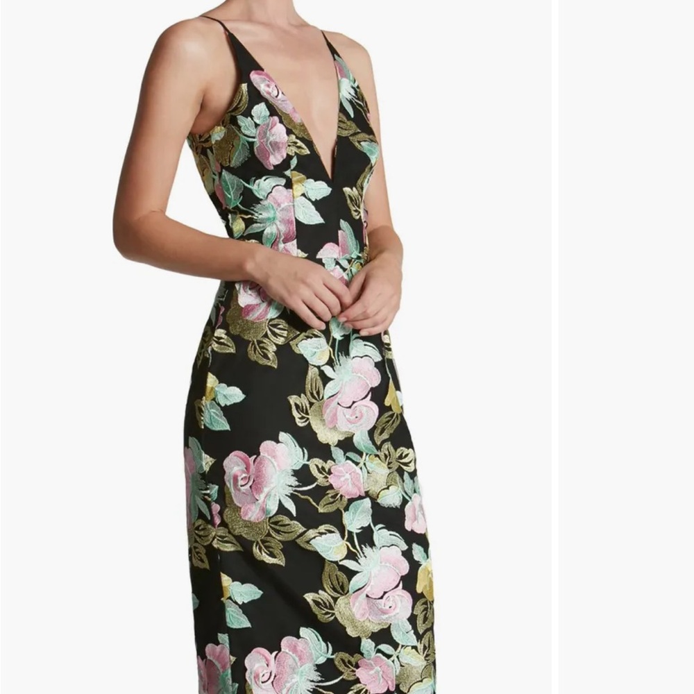 Dress the Population Mariah' Embroidered Sheath Dress Sz M